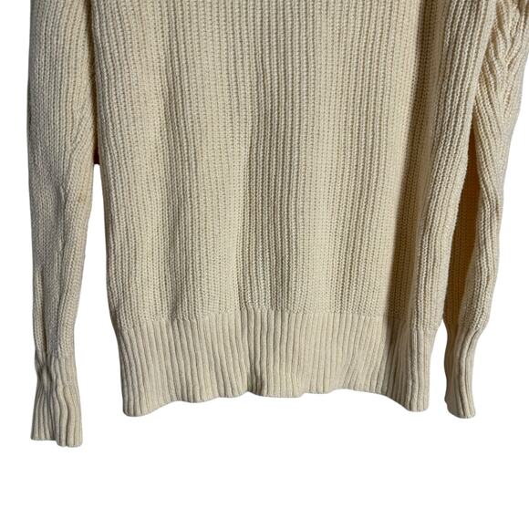 Faherty Cuddle V-Neck Button Front Cream Knit Cardigan Sweater Size XS - Picture 9 of 11